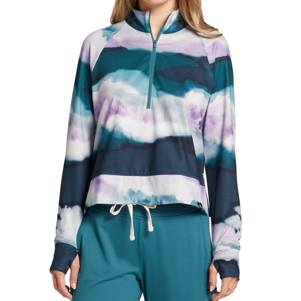 NWT Alpine Design Field Knit Quarter Zip Long Sleeve Top